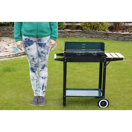 Stačiakampės sodo kepsninės ant ratų