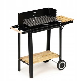 Anglies kepsninė su reguliuojamomis grotelėmis ant ratukų, skirta naudoti lauke