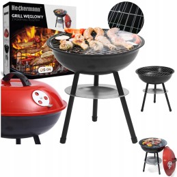 Apvalios sodo anglies kepsninės su pelenų keptuvės dangčiu