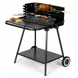 👌_xDC4C_ Sodo kepsninė su anglimis su kepsnine, nešiojama, reguliuojama, didelės grotelės, ratukai, lentynos 👌