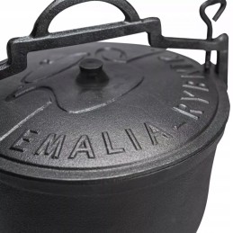 Ketaus medžioklinis virdulys, emalis, rybnikas, 4l