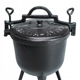 Ketaus medžioklinis virdulys, emalis, rybnikas, 4l