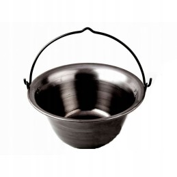 Žalialavinis vengriškas katilas, 10 l, stovas