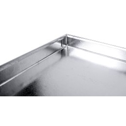 Grotelės griliui statyti 70x40 - skersmuo 4mm - chromuotos su pakura / pelenų keptuvė