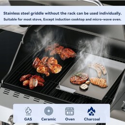 Tik ugnies nerūdijančio plieno grilio plokštė, BBQ