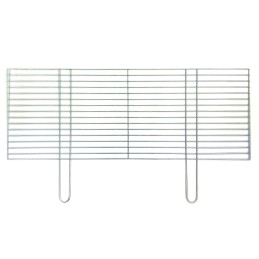 Grilio grotelės 80x30, chromuotos, su židiniu/pelenu