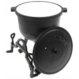 Ketaus medžioklės puodas, 5l