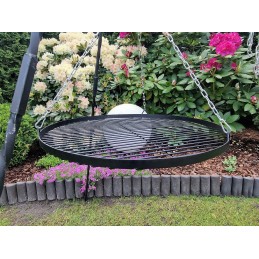 Pajuodusios grotelės 70 cm trikojo sodo griliui