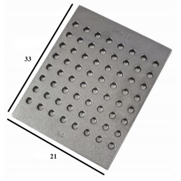 Pilkos ketaus židinio grotelės 33x21 iš Lenkijos ketaus liejyklos, aukščiausios kokybės, ilgaamžiškumo ir gaminio tarnavimo laik
