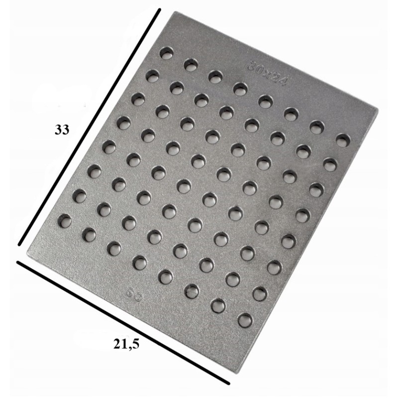 Pilkos ketaus židinio grotelės 33x21,5 iš Lenkijos ketaus liejyklos, aukščiausia kokybė, ilgaamžiškumas ir gaminio tarnavimo lai