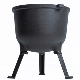 Ketaus katilas, 4l, puodas laužui, grilis, medžioklinis katilas, ketus