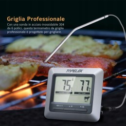 Topop skaitmeninis kepimo termometras ir laikmatis