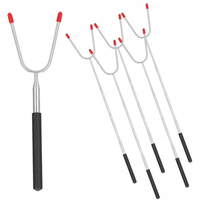 Lazdelės laužui dešrelėms, šakutės, šašlykinės šakutės, pagaliukai, 85 cm, 10 vnt.