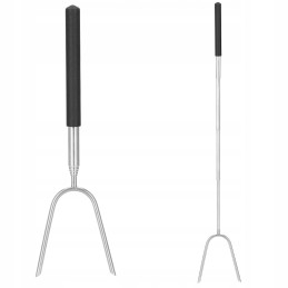 Lazdelės laužui dešrelėms, šakutės, šašlykinės šakutės, pagaliukai, 85 cm, 10 vnt.