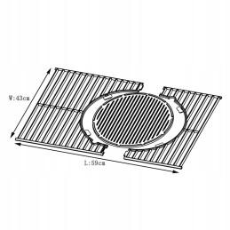 Zeus-b1 ketaus grilio grotelės