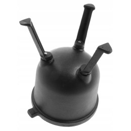 Ketaus medžioklinis virdulys 5l. emaliuotas puodas