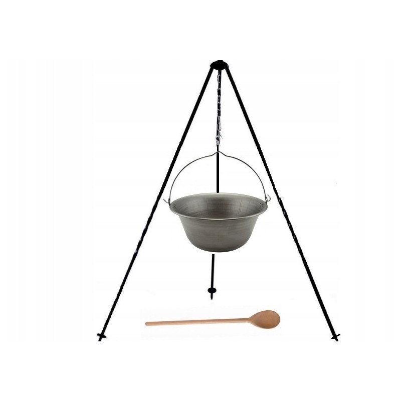 Vengriškas čigonų katilas, skarda, 14 l, trikojis