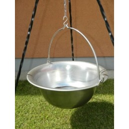 Vengriškas čigonų katilas, skarda, 14 l, trikojis