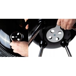 Sodo kepsninė su anglimis Curron Magic Kugel GM6000 41x41 cm