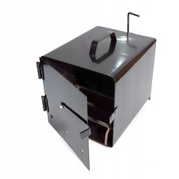 Metalinis židinys rūkyklai su sklende, 20x20x25l