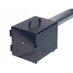 Metalinis židinys rūkyklai su sklende, 20x20x25l