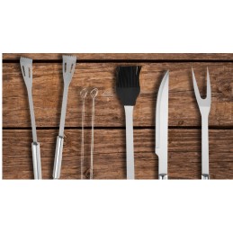 Apvalios medžio anglies kepsninės, sulankstomas metalinis rinkinys su priedais 9in1