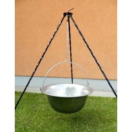 Vengriškas čigonų katilas, skarda, 10 l, trikojis