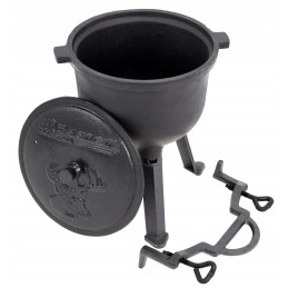 Ketaus medžioklinis katilas, 5 litrai, kepimo puodas
