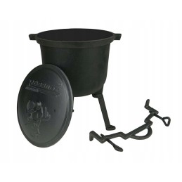 Ketaus medžioklinis katilas, 5 litrai, kepimo puodas