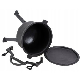 Medžioklės katilas 5 litrai, ketaus kepimo puodas