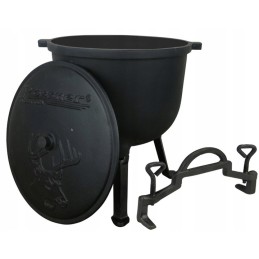 Medžioklės katilas 5 litrai, ketaus kepimo puodas