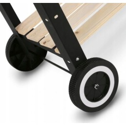 Sodo kepsninė ant ratukų, reguliuojamos polka anglies grotelės, 48 x 27 cm