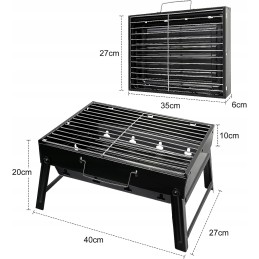 Grilis su anglimis, nešiojamas, sulankstomas kepsninė, rašomasis stalas, lauko stalviršis, nerūdijantis plienas, rūkykla, kepsni