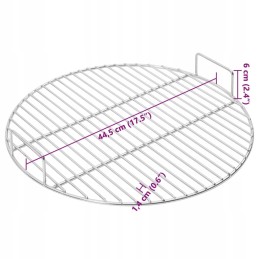 Grilio grotelės su rankenomis ø44,5 cm, 304 nerūdijančio plieno
