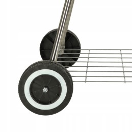 Anglies sodo grilis briketams, uždaras, su ventiliaciniu dangteliu ir lentyna