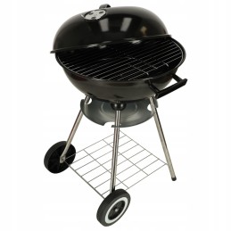 Anglies sodo grilis briketams, uždaras, su ventiliaciniu dangteliu ir lentyna