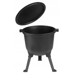 Ketaus medžioklės puodas, stovimas, Rossner, 8 l