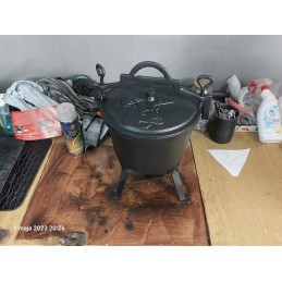 Ketaus medžioklės puodas, stovimas, Rossner, 8 l