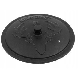 Ketaus emaliuotas katilas, 5 l, medžioklinis puodas laužui, ypatinga kokybė