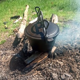 Ketaus katilas, medžioklės puodas, Vengrijos Tėvo diena, 4l, laužui ir griliui