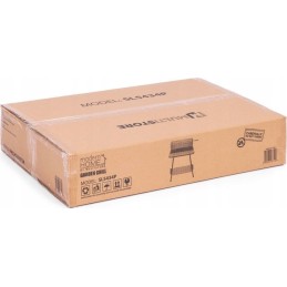 Sodo kepsninė su iešmu ir reguliuojamomis grotelėmis, dviem didelėmis lentynomis