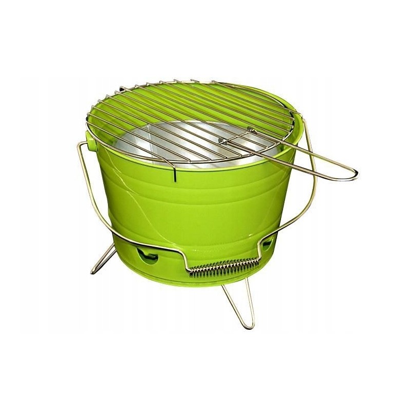 Nešiojama mini bbq sodo kepsninė, žalia