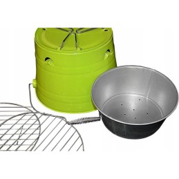 Nešiojama mini bbq sodo kepsninė, žalia