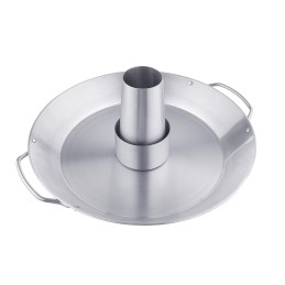 Nerūdijančio plieno vištienos stovas su padėklu