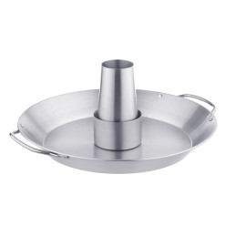 Nerūdijančio plieno vištienos stovas su padėklu