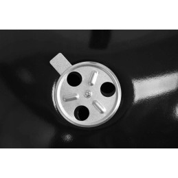 Apvalios anglies kepsninės su dangteliu, grotelėmis, 41 cm