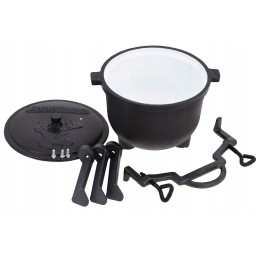 Ketaus medžioklės puodas, 5 litrai, emaliuotas puodas