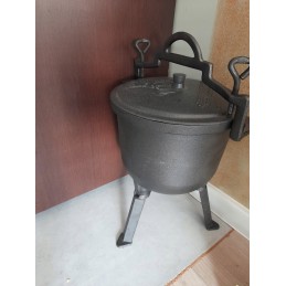 ✅ Stovintis katilas, ketaus medžioklinis katilas, 8l