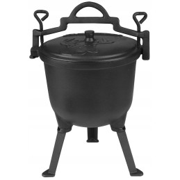 Ketaus medžioklės puodas, stovimas, Rossner, 8 l