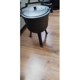 ✅ Stovintis katilas, ketaus medžioklinis katilas, 7l